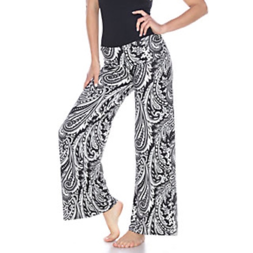 zac & rachel - paisley palazzo pants